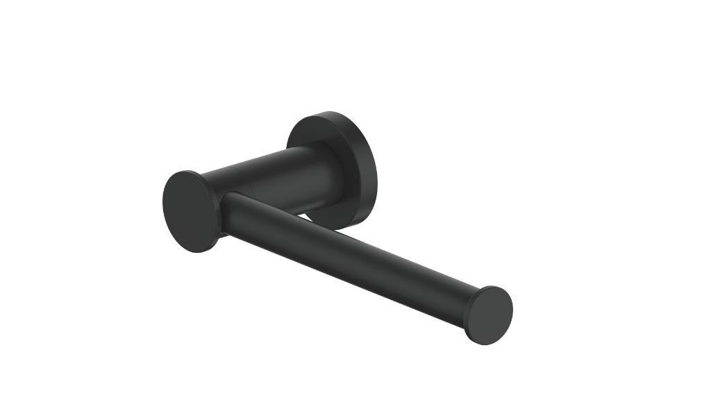 Greens Reason Toilet Roll Holder - Matte Black