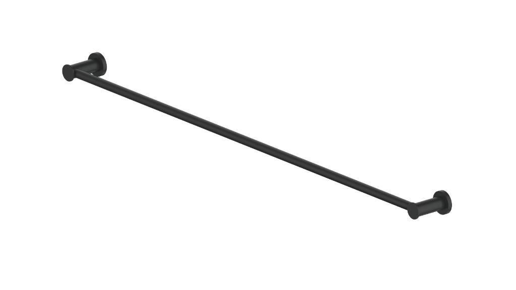 Greens Reason Single Towel Rail - Matte Black