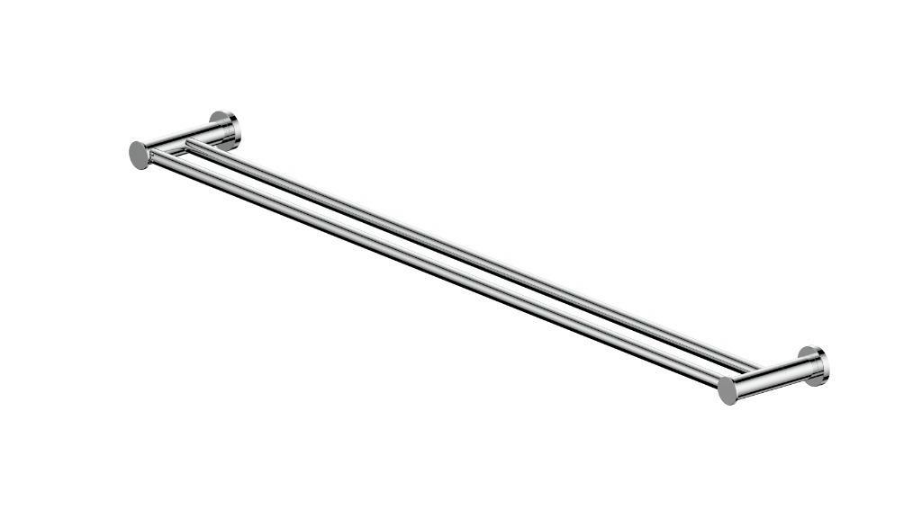 Greens Reason Double Towel Rail - Chrome