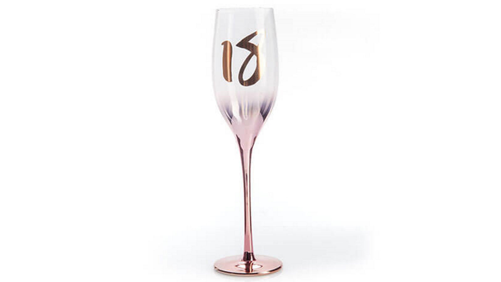 LatestBuy Birthday Blush Champagne Glass - 18th Birthday