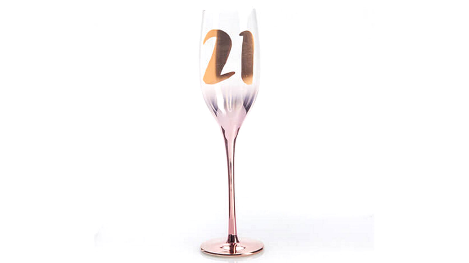 LatestBuy Birthday Blush Champagne Glass - 21st Birthday