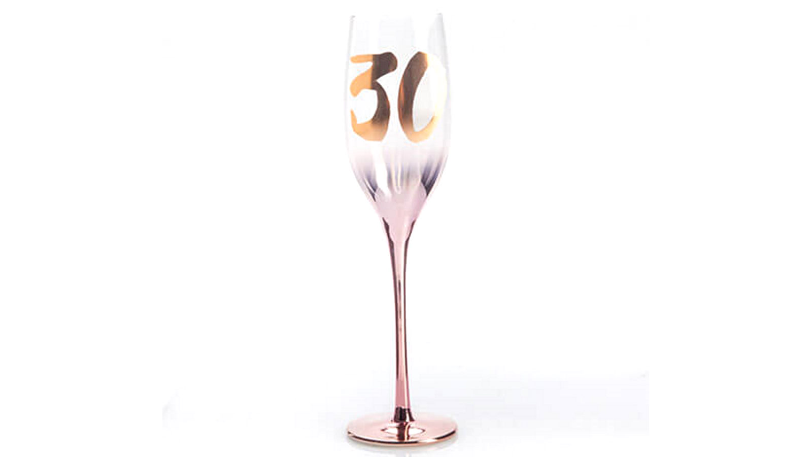 LatestBuy Birthday Blush Champagne Glass - 30th Birthday