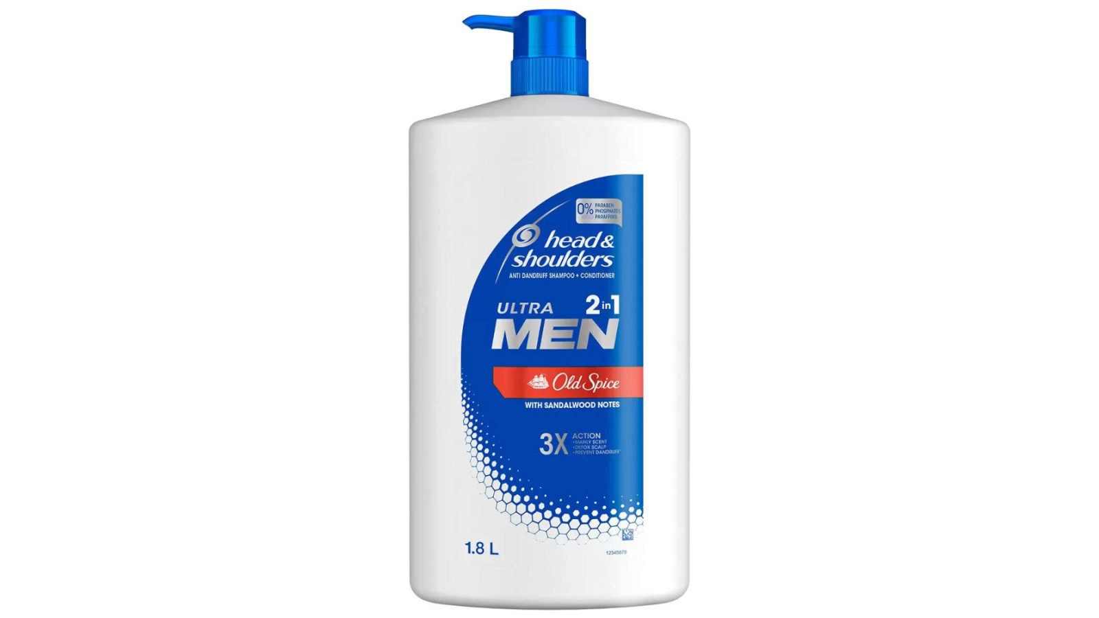 Head & Shoulders 1.8L Ultra Men 2 In 1 Old Spice Shampoo And Conditioner