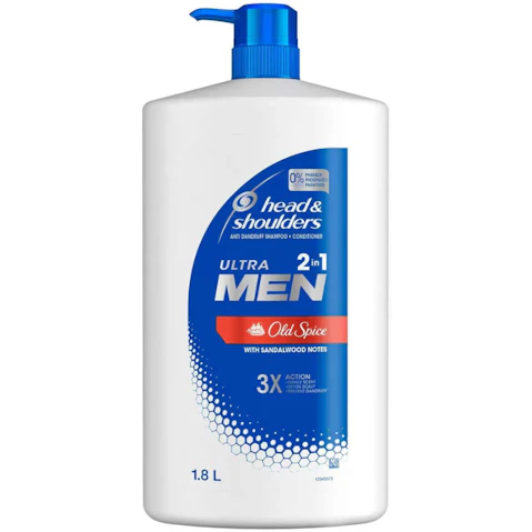 Head & Shoulders 1.8L Ultra Men 2 In 1 Old Spice Shampoo And Conditioner