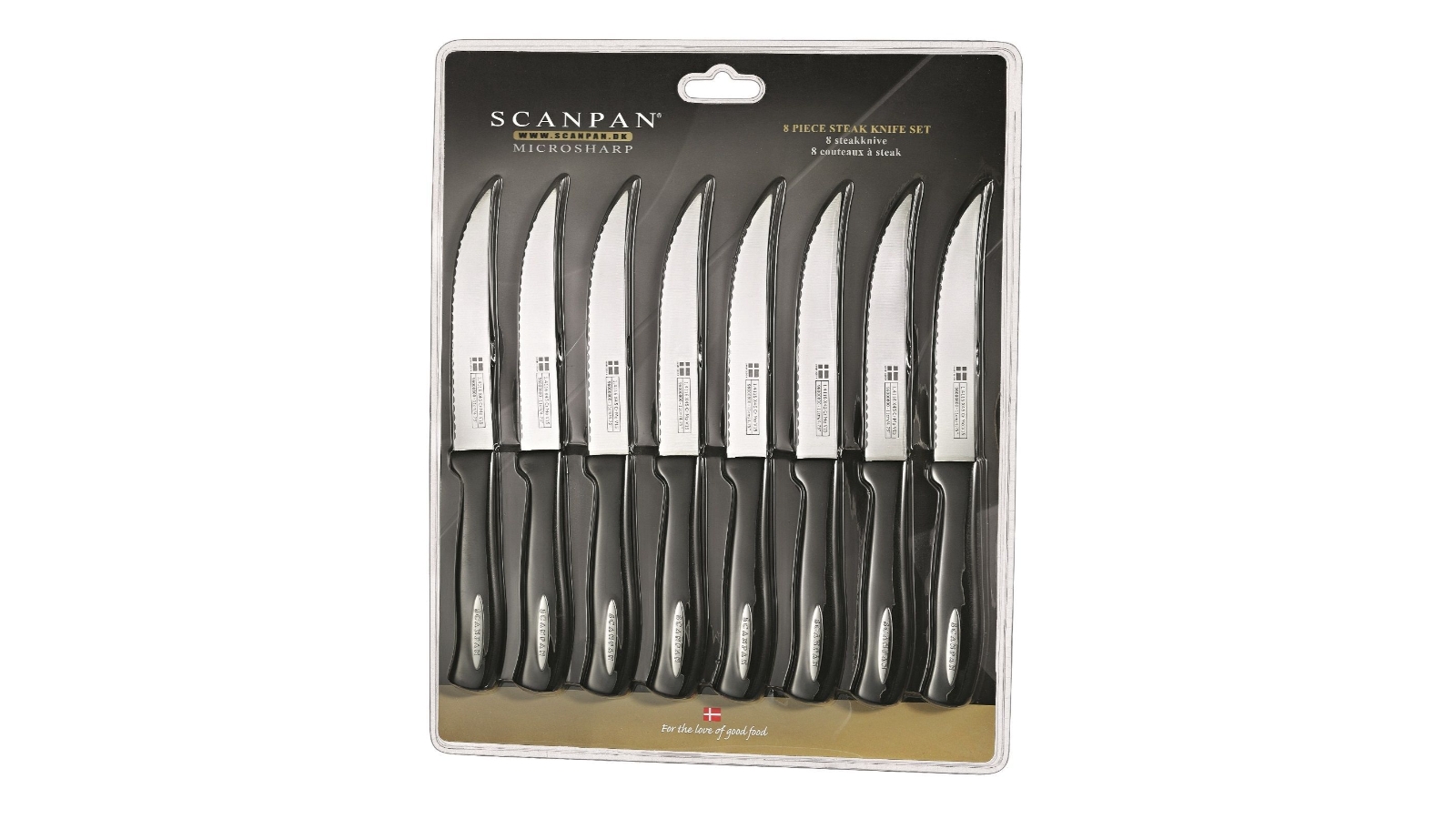 Scanpan 8-Piece Microsharp Steak Knife Set