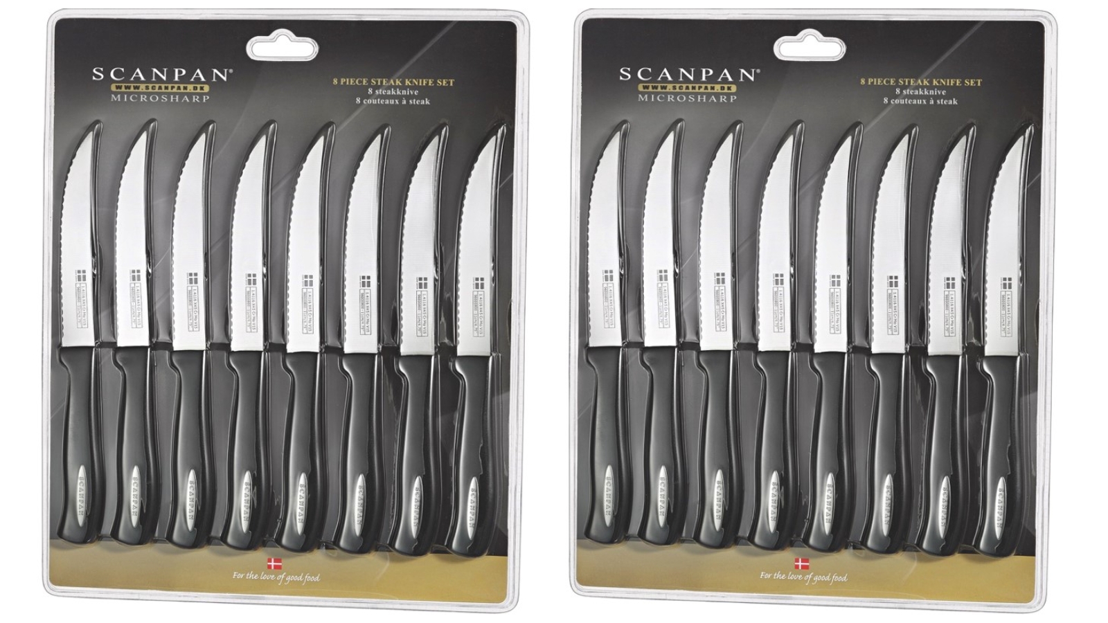 Scanpan 16 Piece Microsharp Steak Knife Set | Harvey Norman