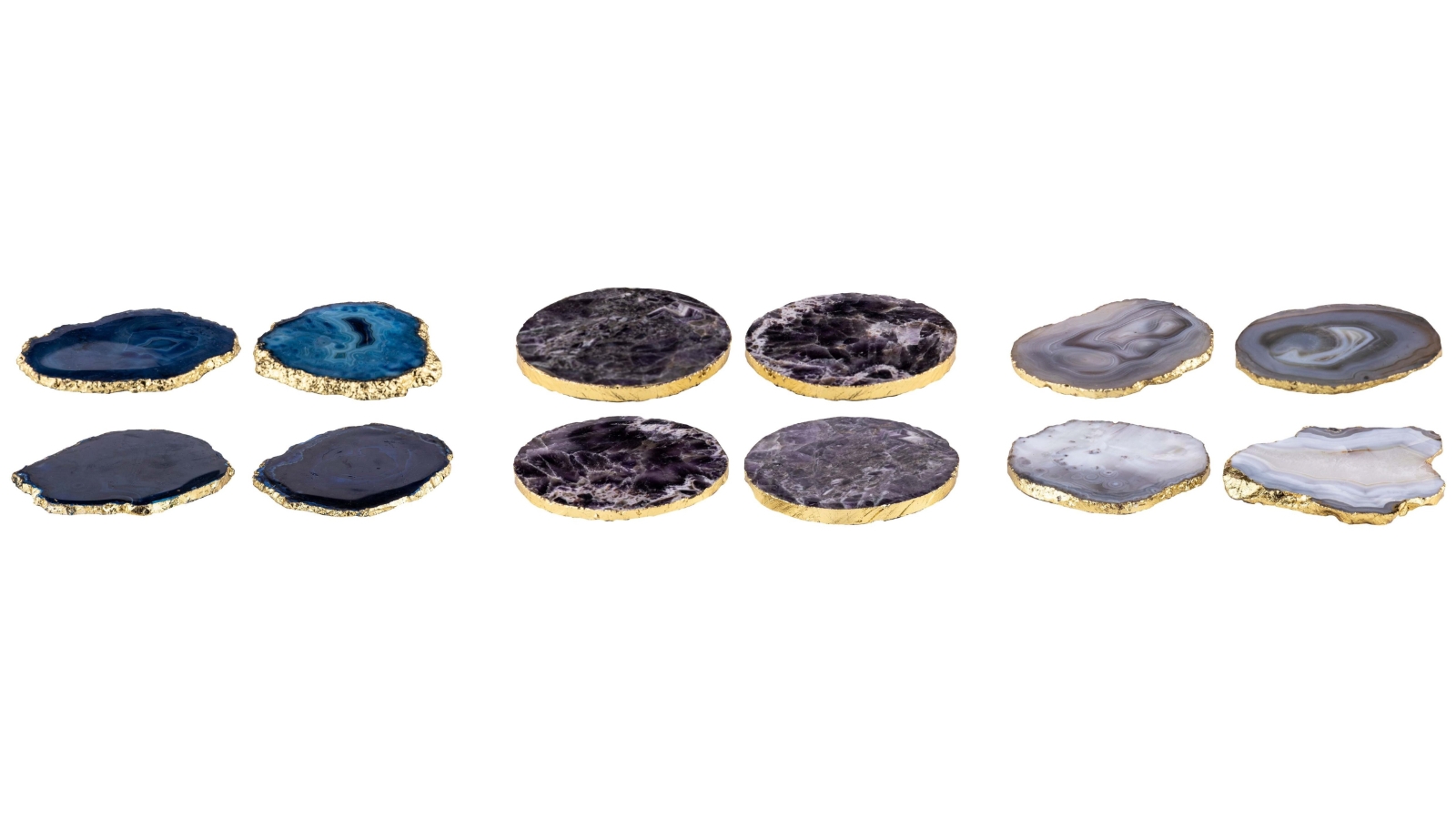 TEMPA Pack of 4 Allira Agate 10cm Coaster