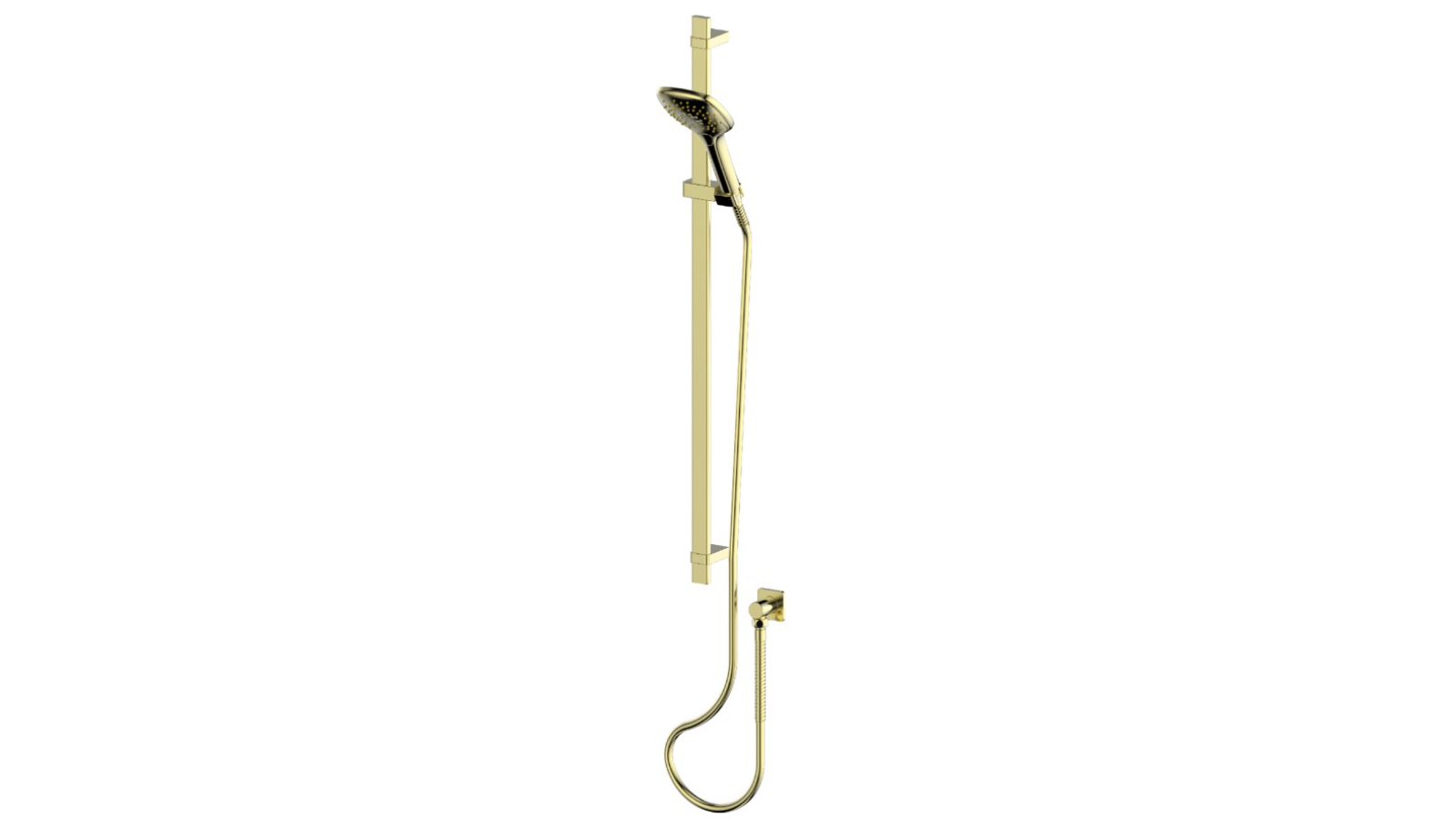 Greens Skyla AirFlo Rail Shower - Brushed Brass