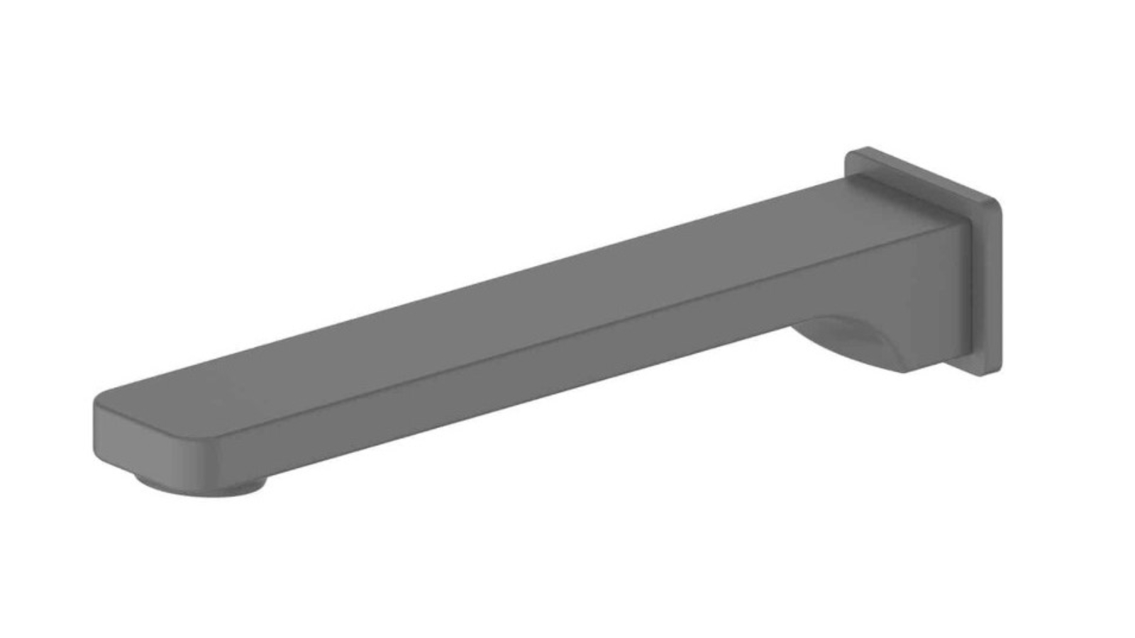 Greens Swept Bath Spout - Gunmetal