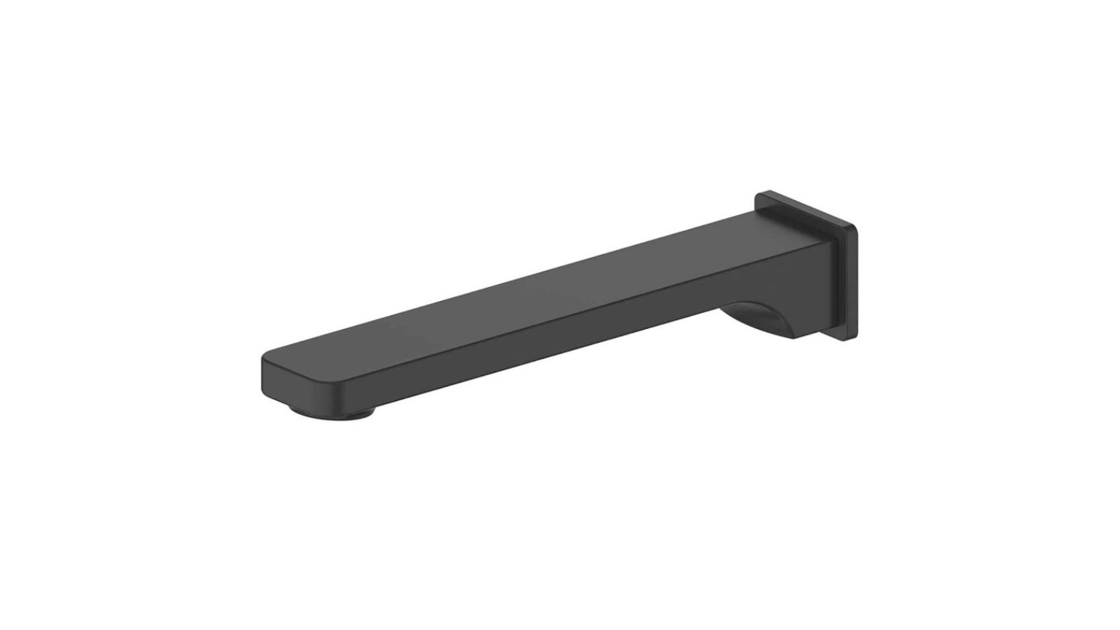 Greens Swept Bath Spout - Matte Black