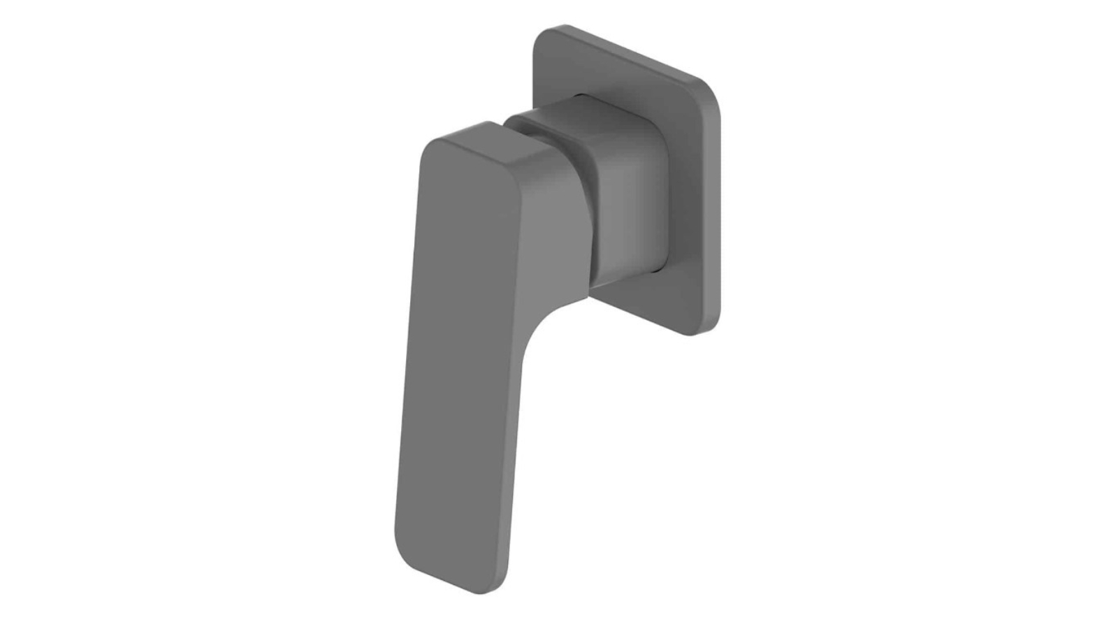 Greens Swept Shower Mixer Trim Set - Gunmetal 