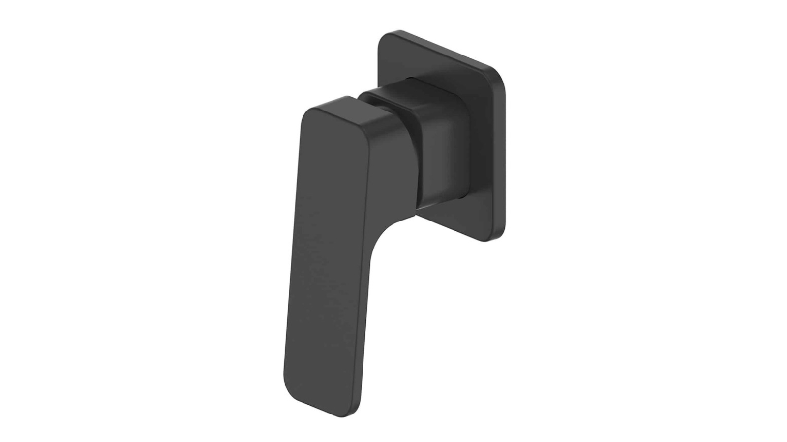 Greens Swept Shower Mixer Trim Set - Matte Black
