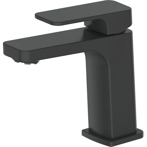 Greens Swept Lead Free Basin Mixer - Matte Black