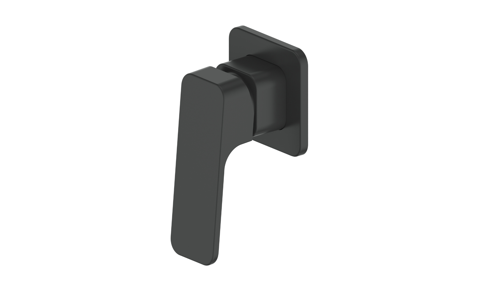Greens Swept Lead Free Shower Mixer- Matte Black