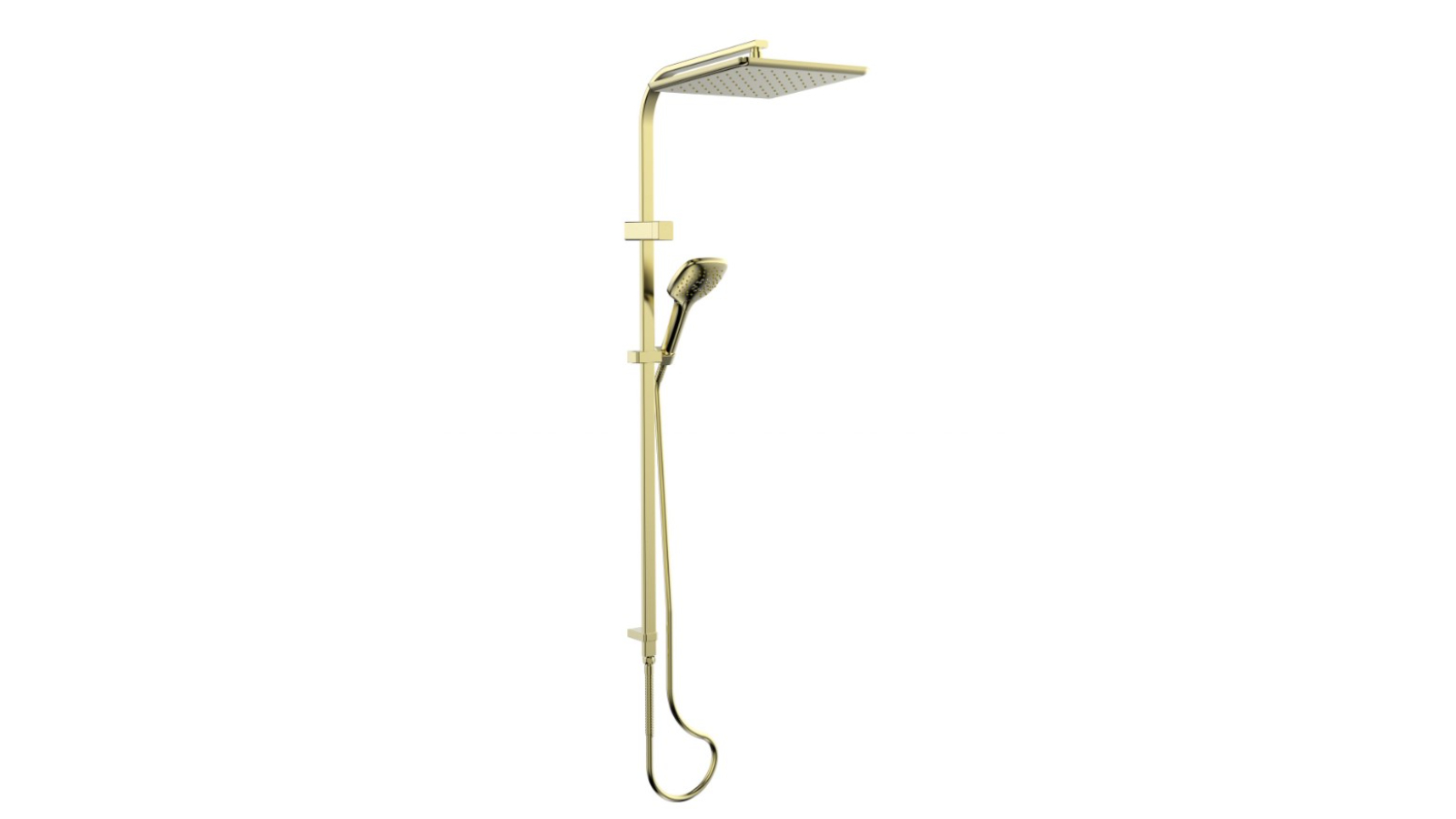 Greens Skyla AirFlo Twin Rail Shower - Brushed Brass