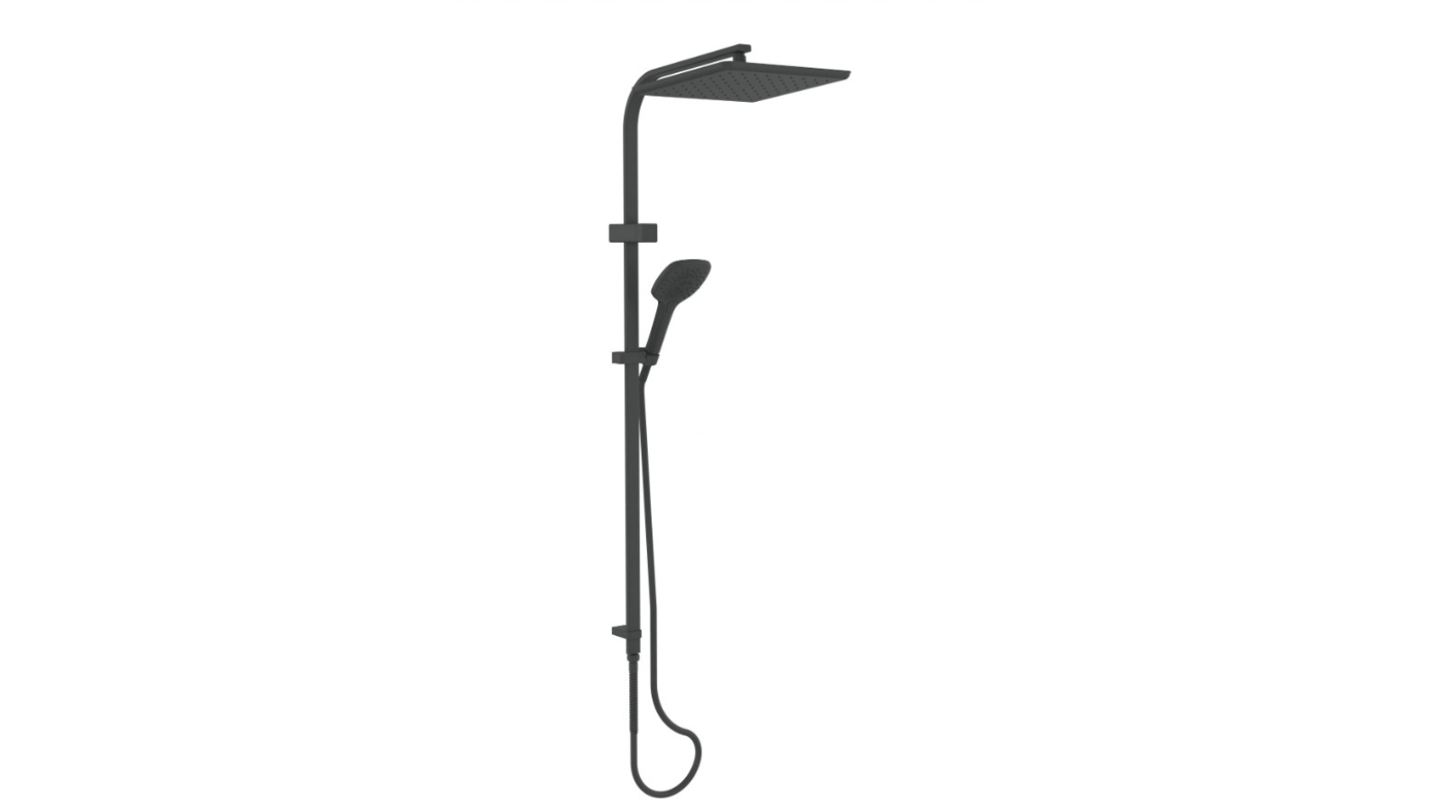 Greens Skyla AirFlo Twin Rail Shower - Gunmetal
