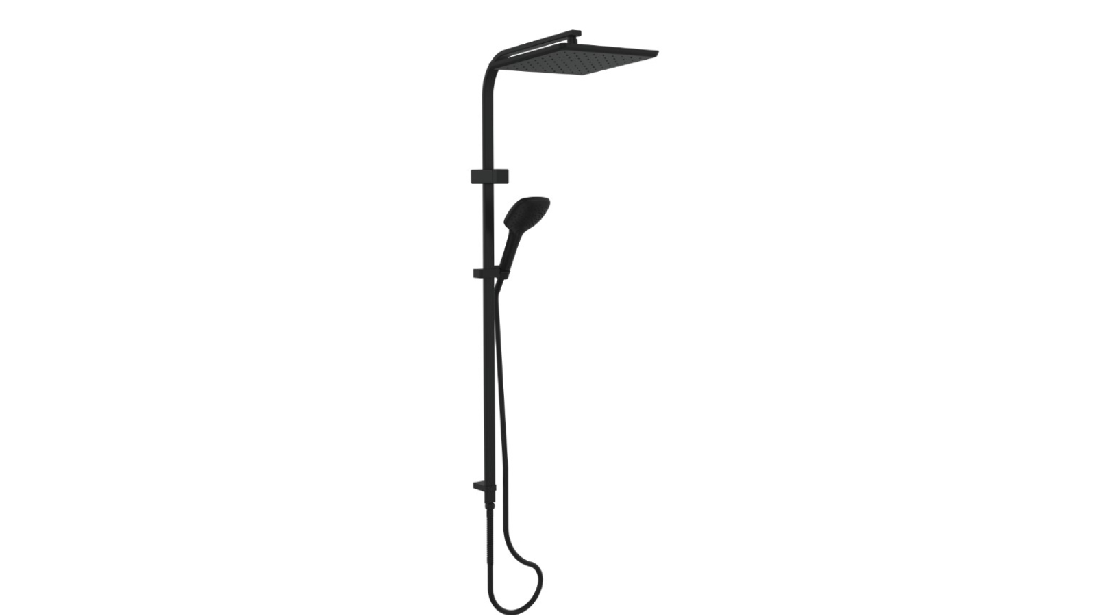 Greens Skyla AirFlo Twin Rail Shower - Matte Black 