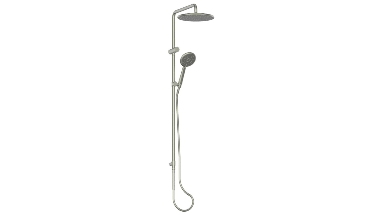 Greens Rocco Twin Rail Shower - Brushed Nickel