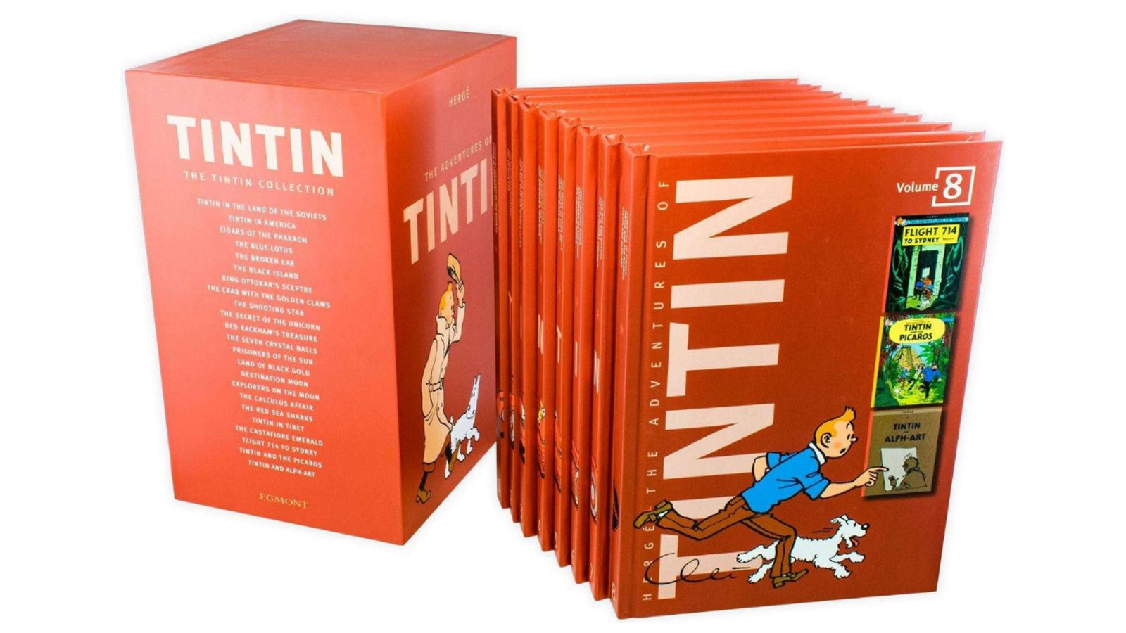 Tintin Collection The Adventures of TinTin Compact Editions 8 Book