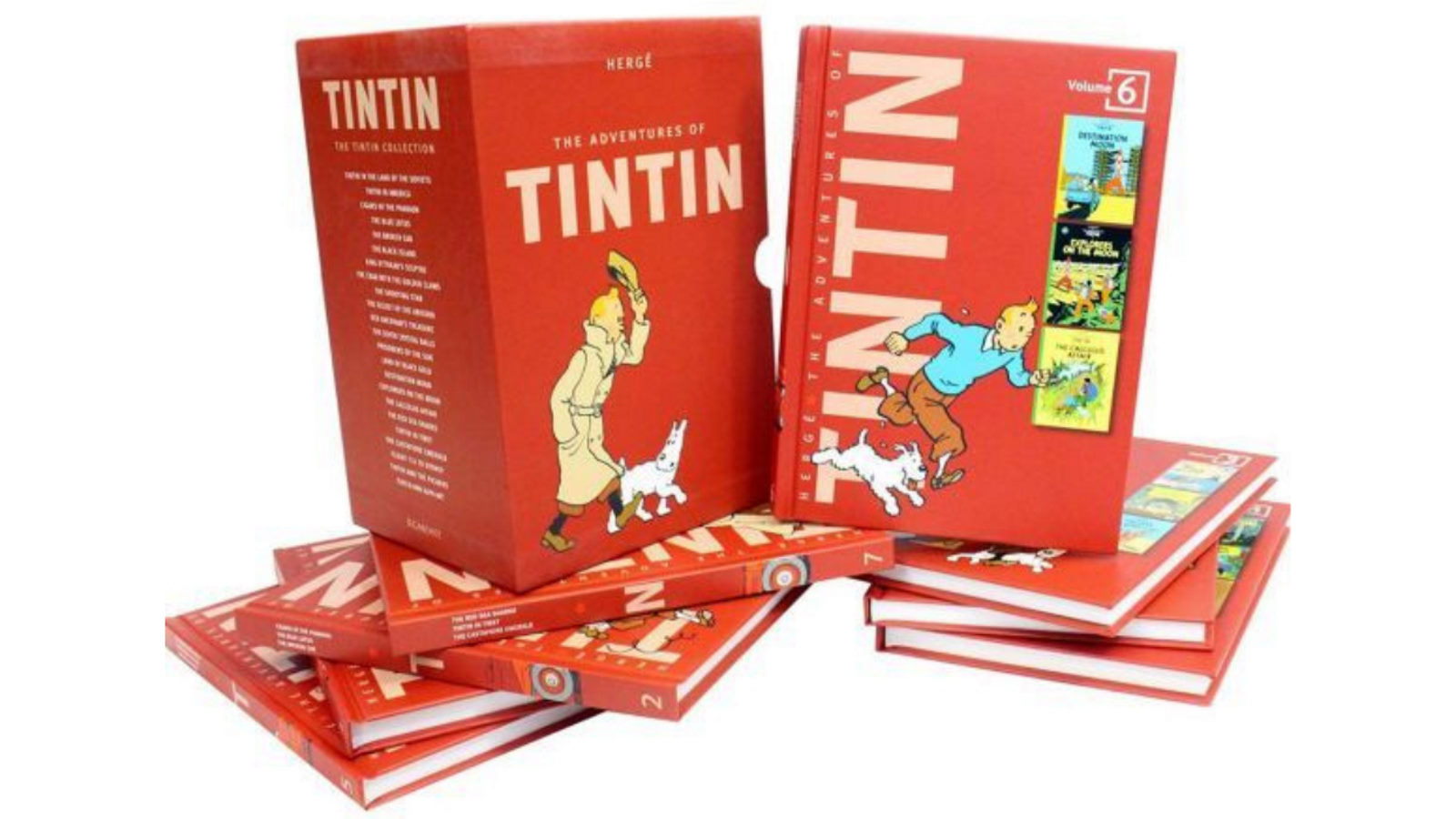 Tintin Collection The Adventures of TinTin Compact Editions 8 Book