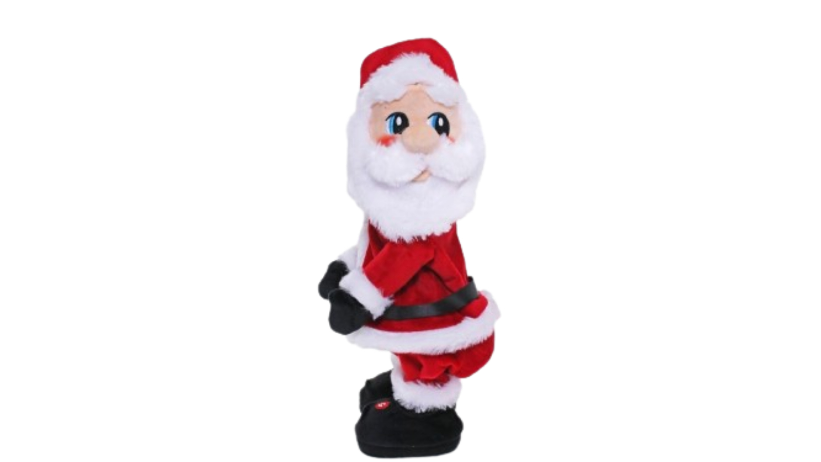 Cotton Candy Christmas Jingle Booties Jolly Santa - 36cm