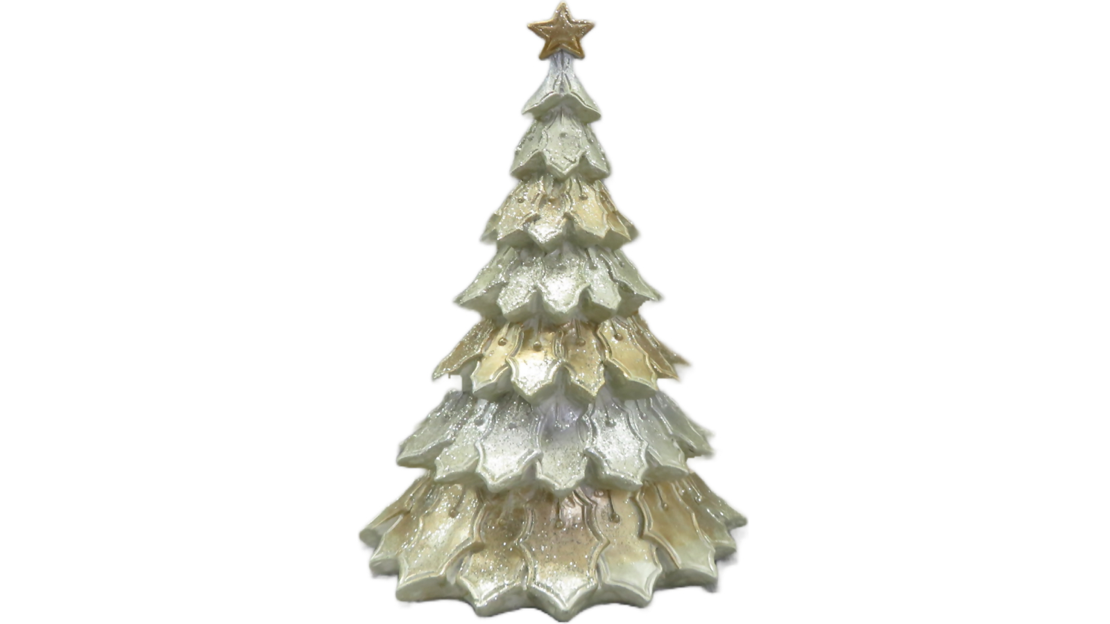 Cotton Candy Gold Christmas Tree - 16.5cm