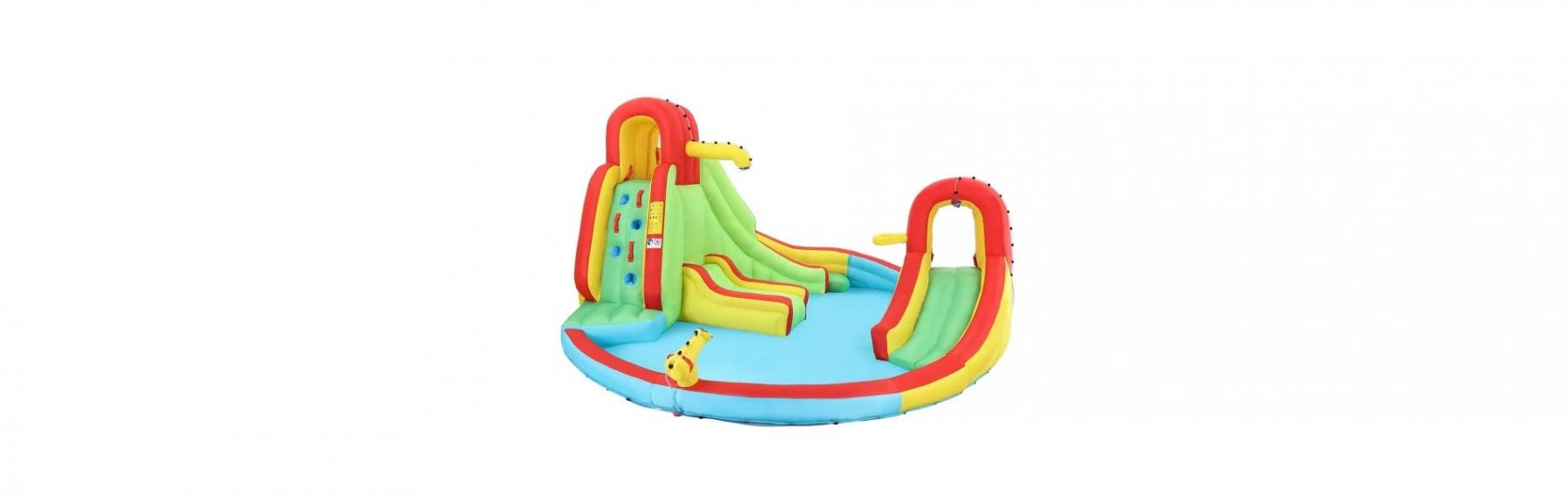 Kidbot 7-in-1 Inflatable Water Park Blow UP Water Playground Pool Slide