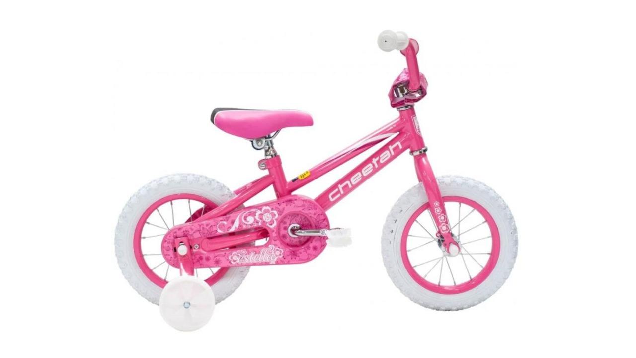 Cheetah 12inch Kids Estella Girls Jr Pedal Bike with Training