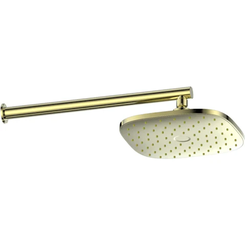 Greens Corban Wall Shower - Brushed Brass