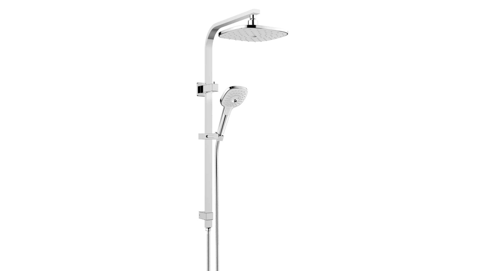 Greens Corban Twin Rail Shower- Chrome