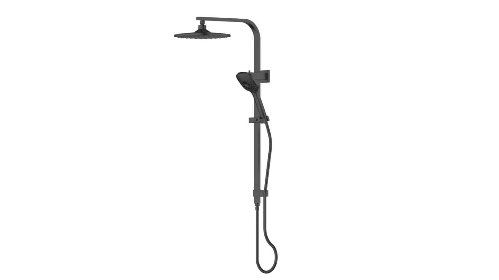 Greens Corban Twin Rail Shower - Gunmetal 
