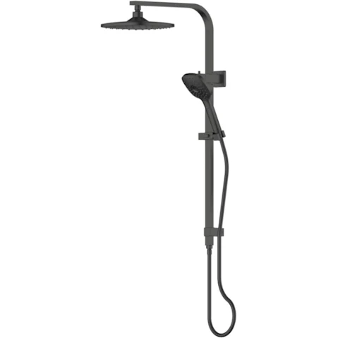 Greens Corban Twin Rail Shower - Gunmetal