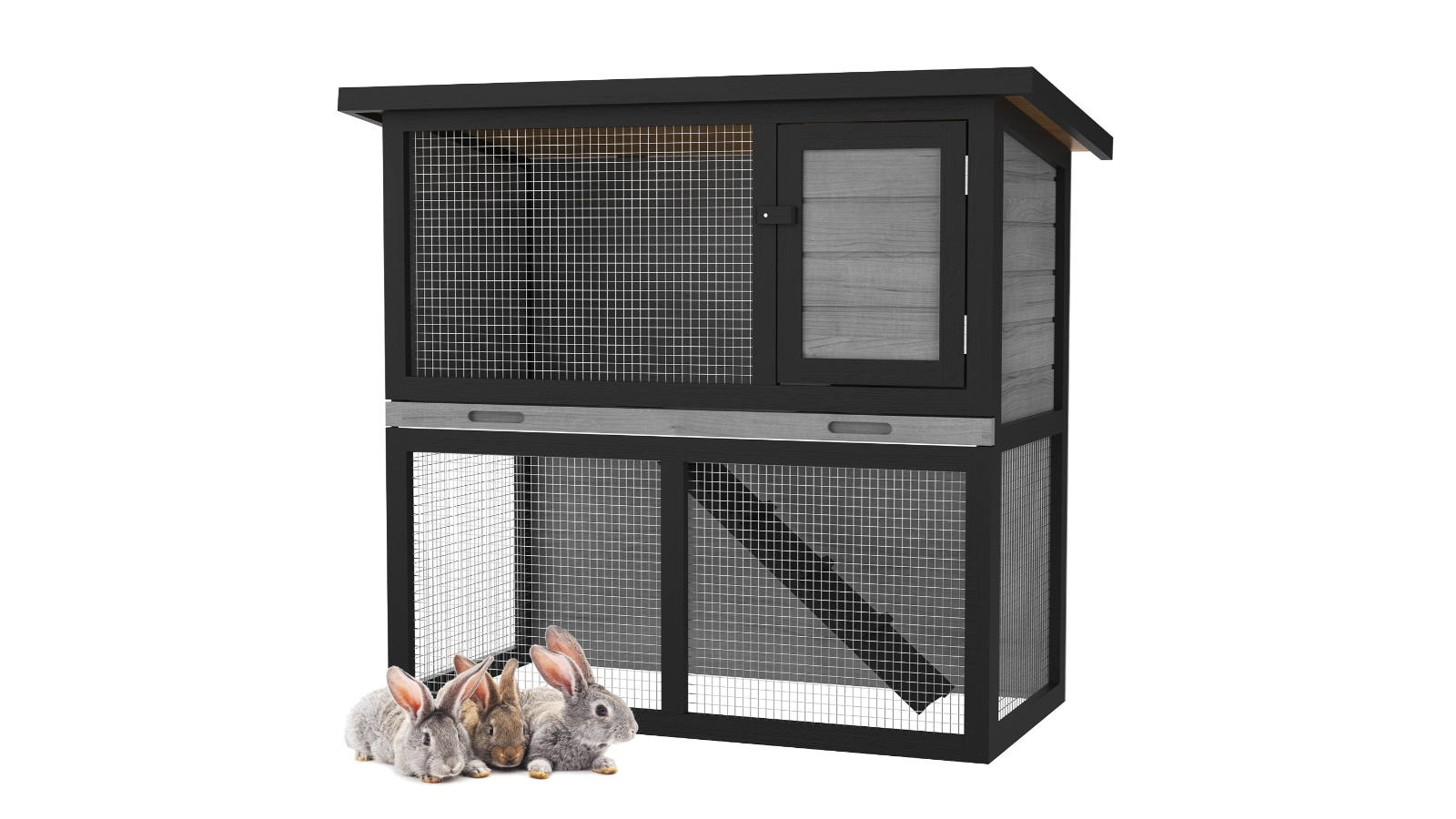 Advwin Rabbit Hutch Wooden Pet House