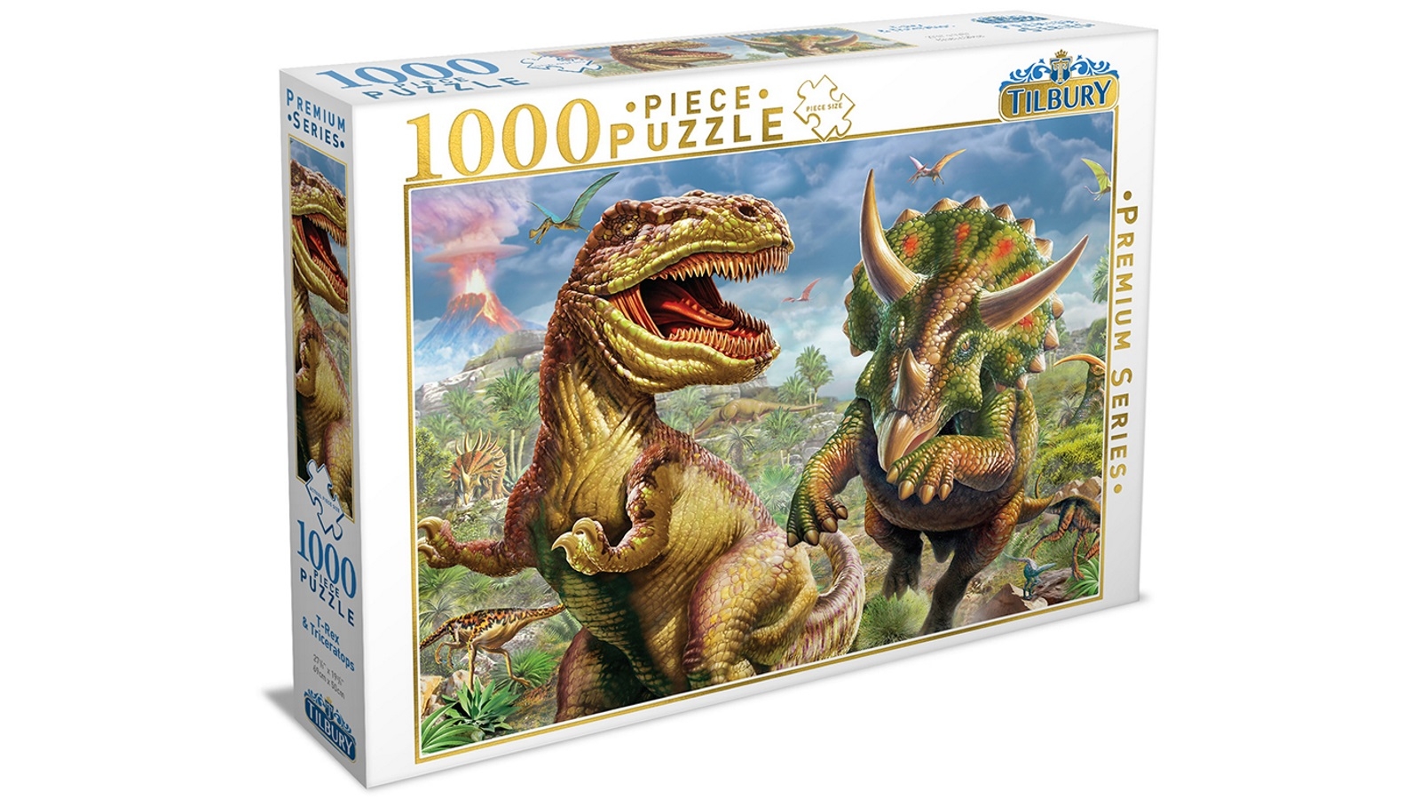 Tilbury 1000 Piece Puzzle - T-Rex & Triceratops