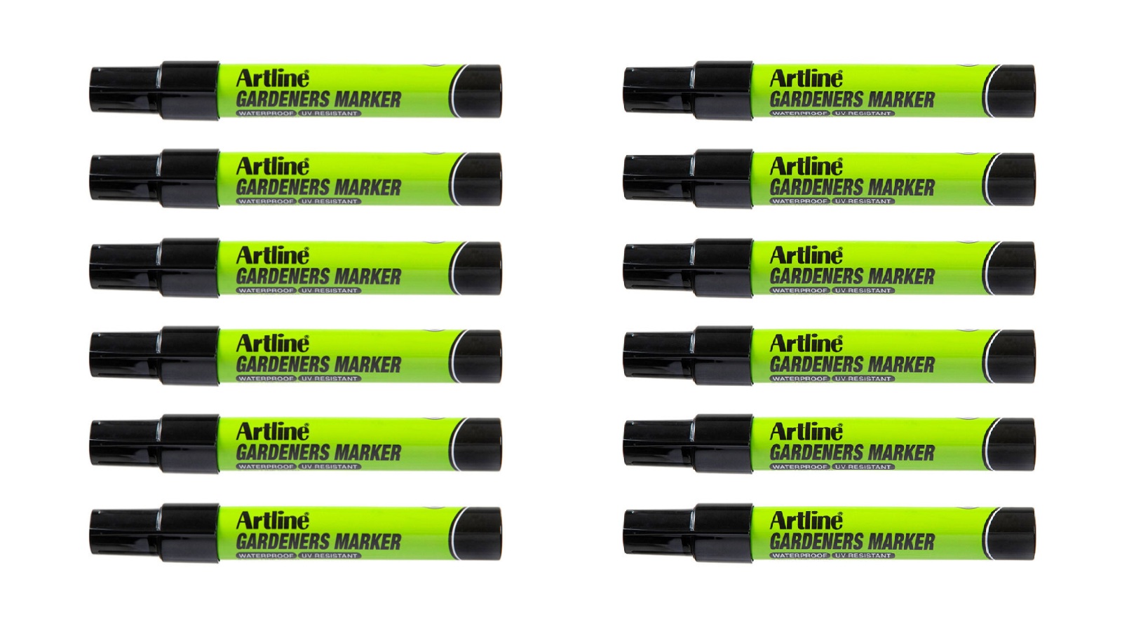 Artline Pack of 12 Gardeners Permanent Marker - Black