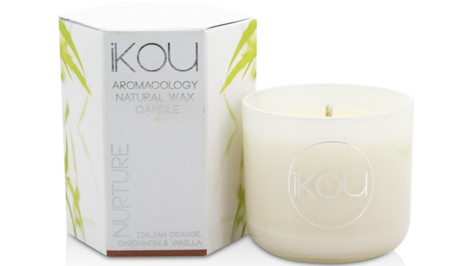 iKOU Eco-Luxury Aromacology Natural Wax Candle Glass - Nurture - 85g