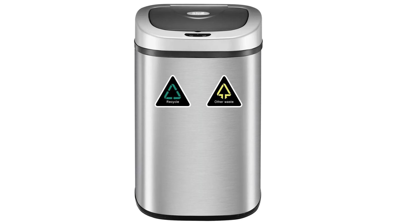 Maxkon 80L Motion Sensor Dual Bin Stainless Steel Touchless Recycling Kitchen Waste Trash Can