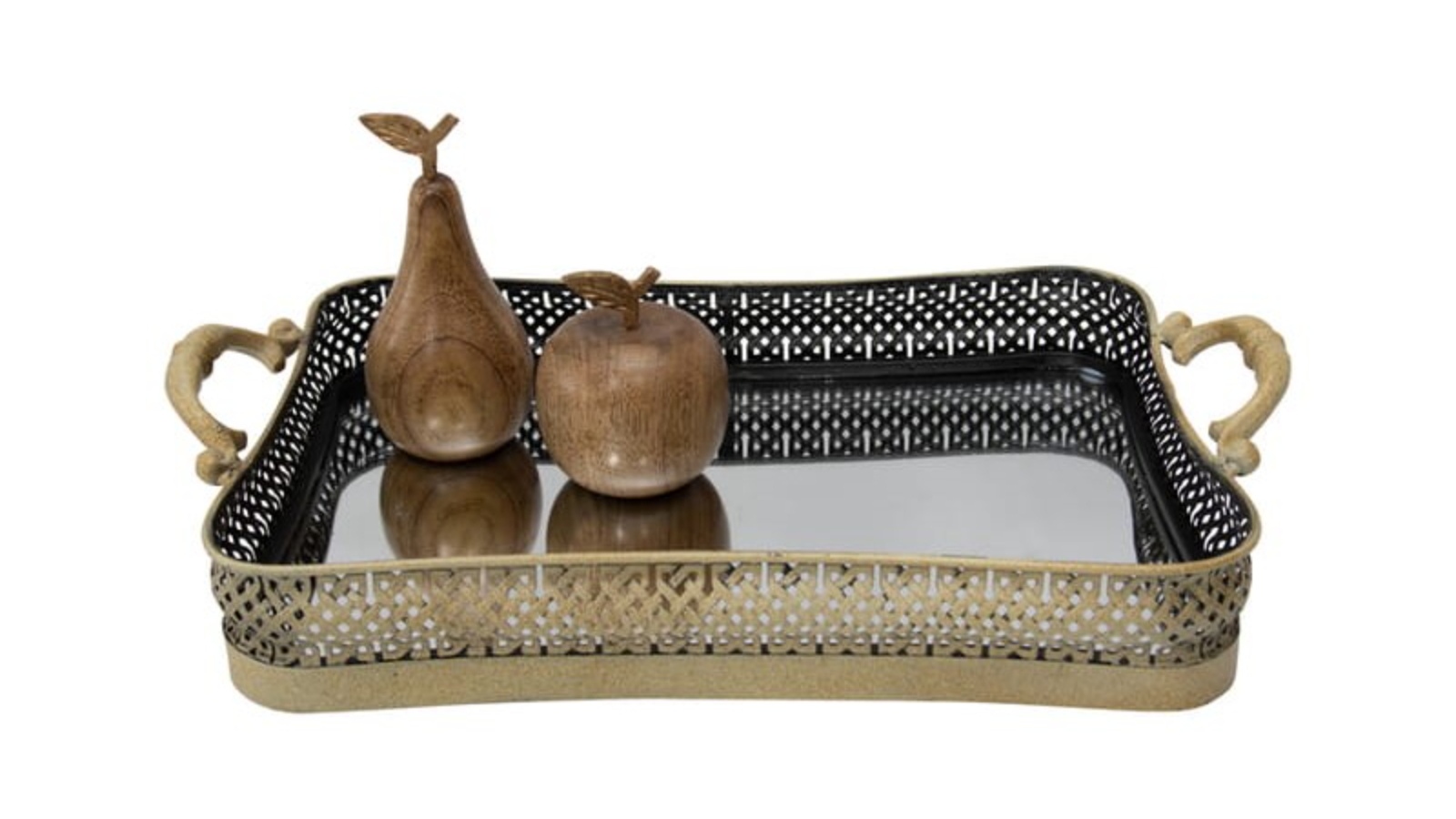 High St. Elementals Curved Mirrored Tray Harvey Norman