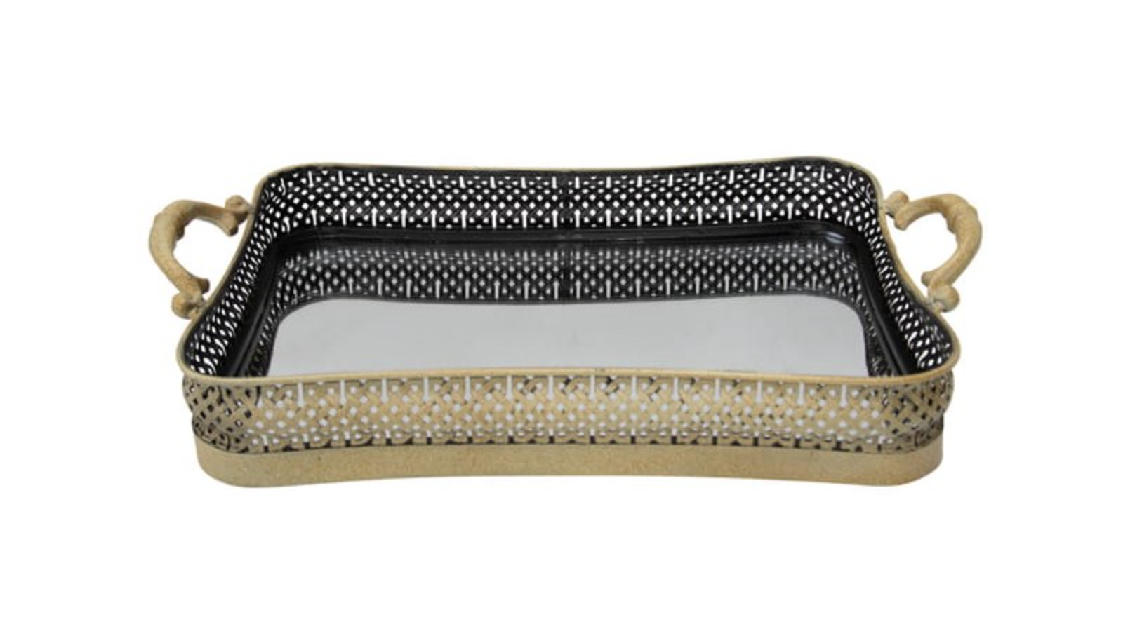 High St. Elementals Curved Mirrored Tray Harvey Norman