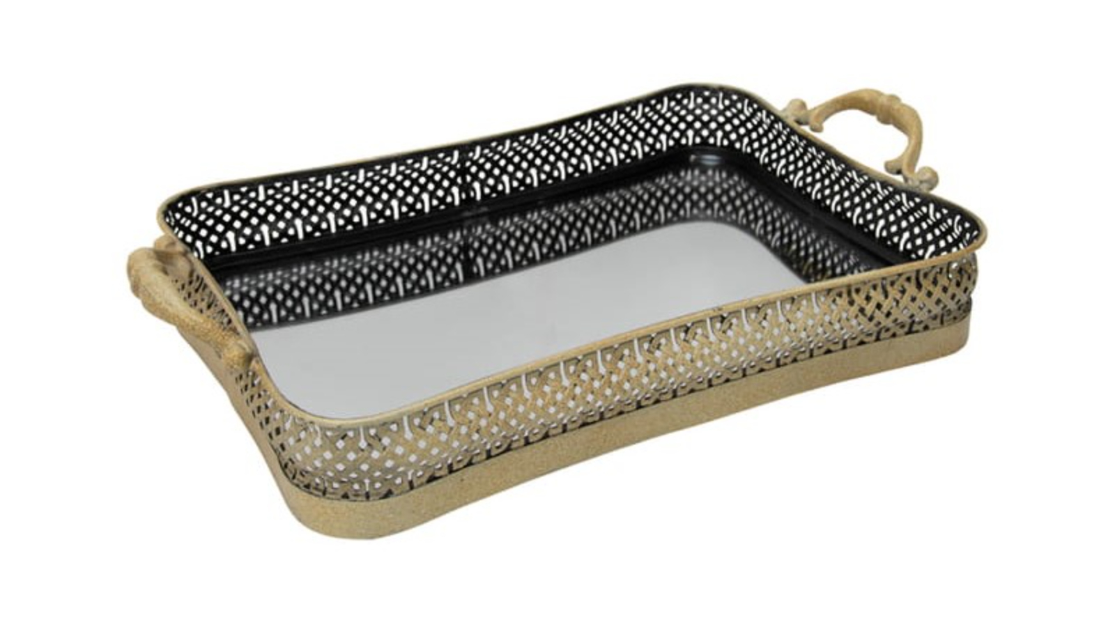 High St. Elementals Curved Mirrored Tray Harvey Norman