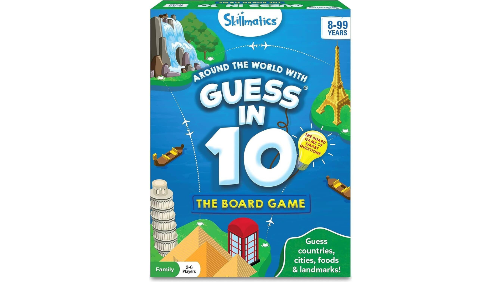 Skillmatics Around The World with Guess In 10 Board Game