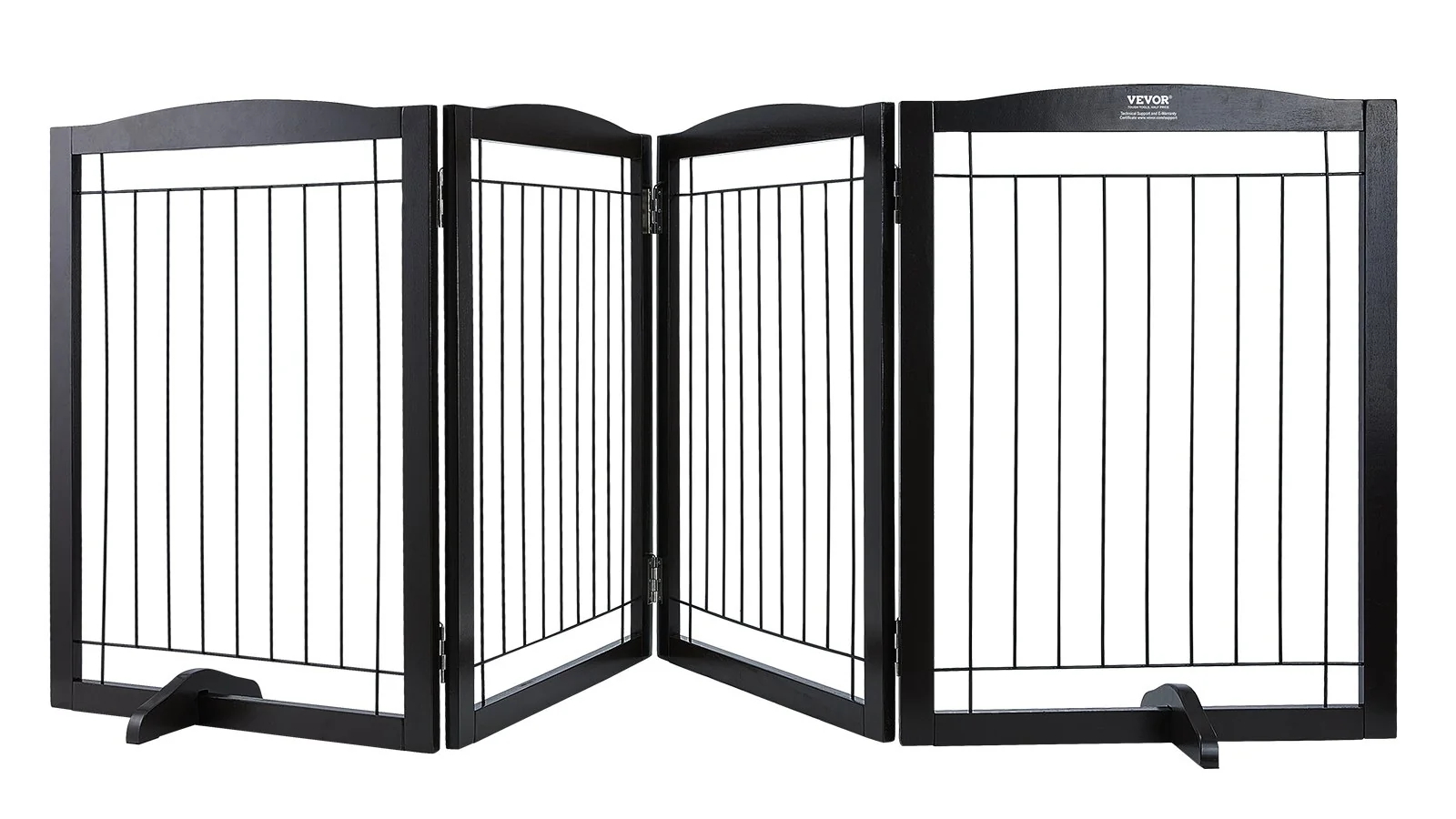 YS 81 x 245 cm Free Standing Dog Gate - Brown