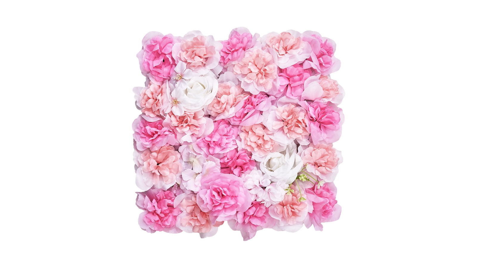 YS Set of 12 3D Artificial Flower Wall Panel - 15 x 15inch