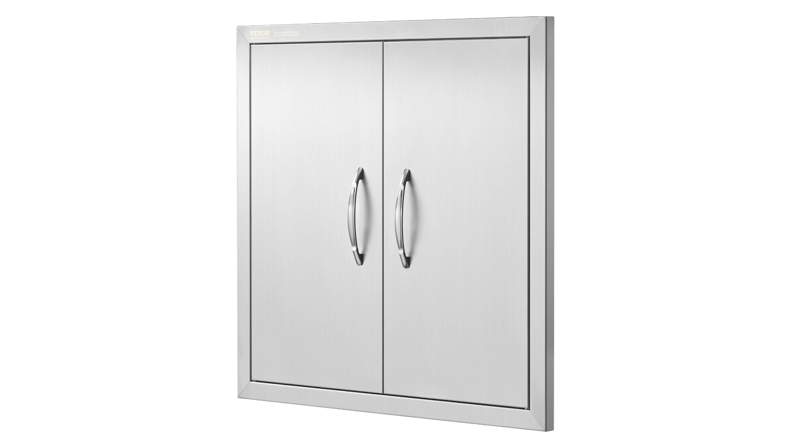 YS Double Stainless Steel BBQ Access Door with Handle and Hook - 61 x 61cm
