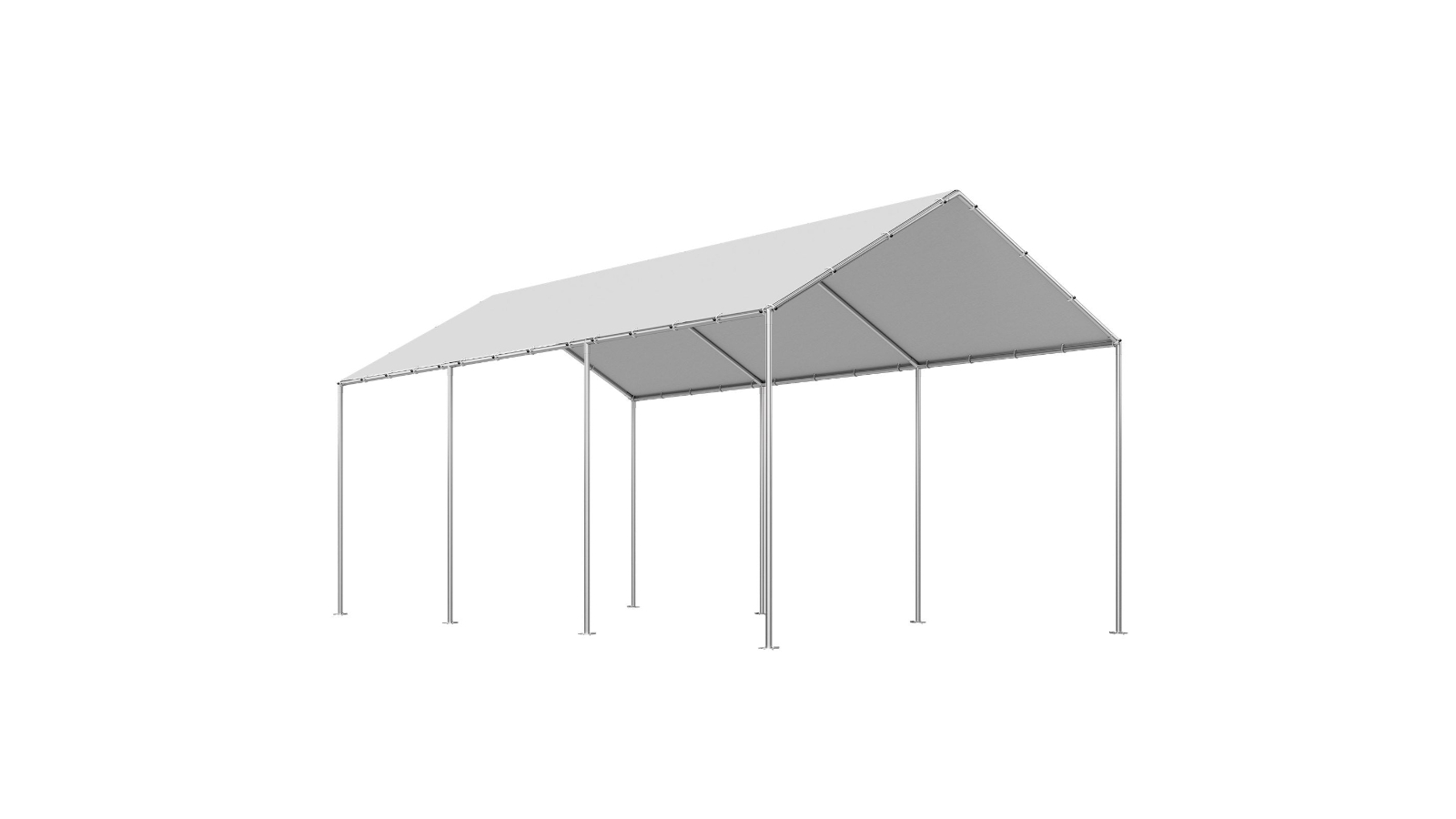 YS 6 x 3m Replacement Canopy for Carport - Grey