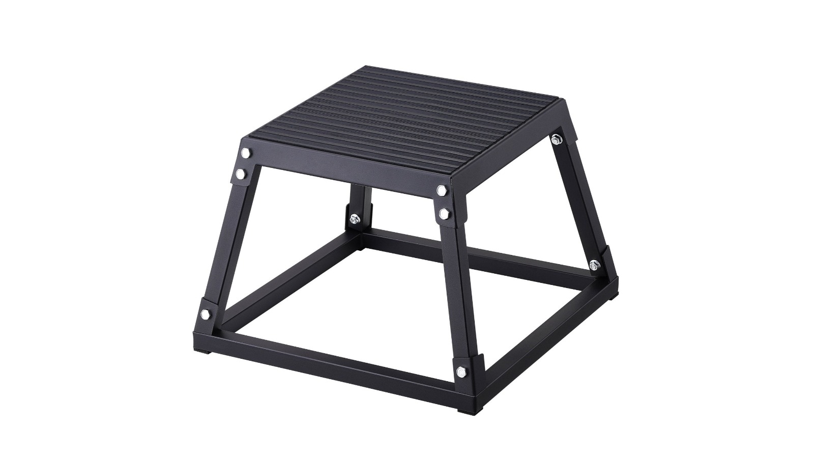 YS 12inch Anti-Slip Plyometric Jump Box - Black