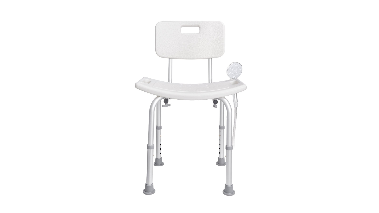 YS Adjustable Non-Slip Shower Chair with Back