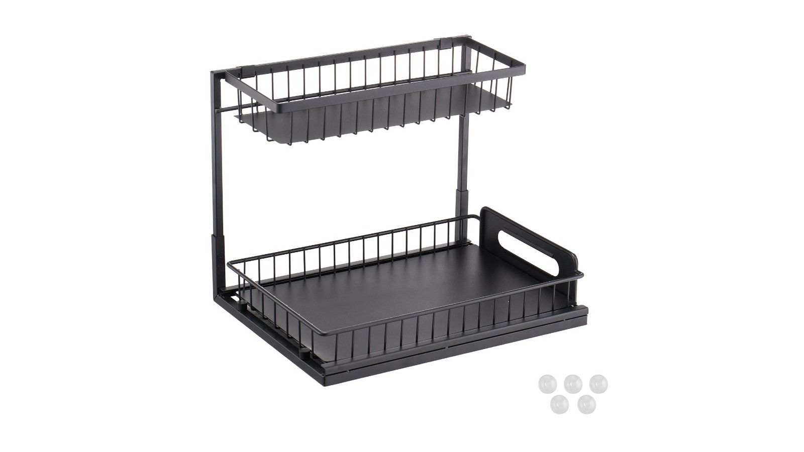 YS 2-Tier Wire Pull-Out Cabinet Organizer