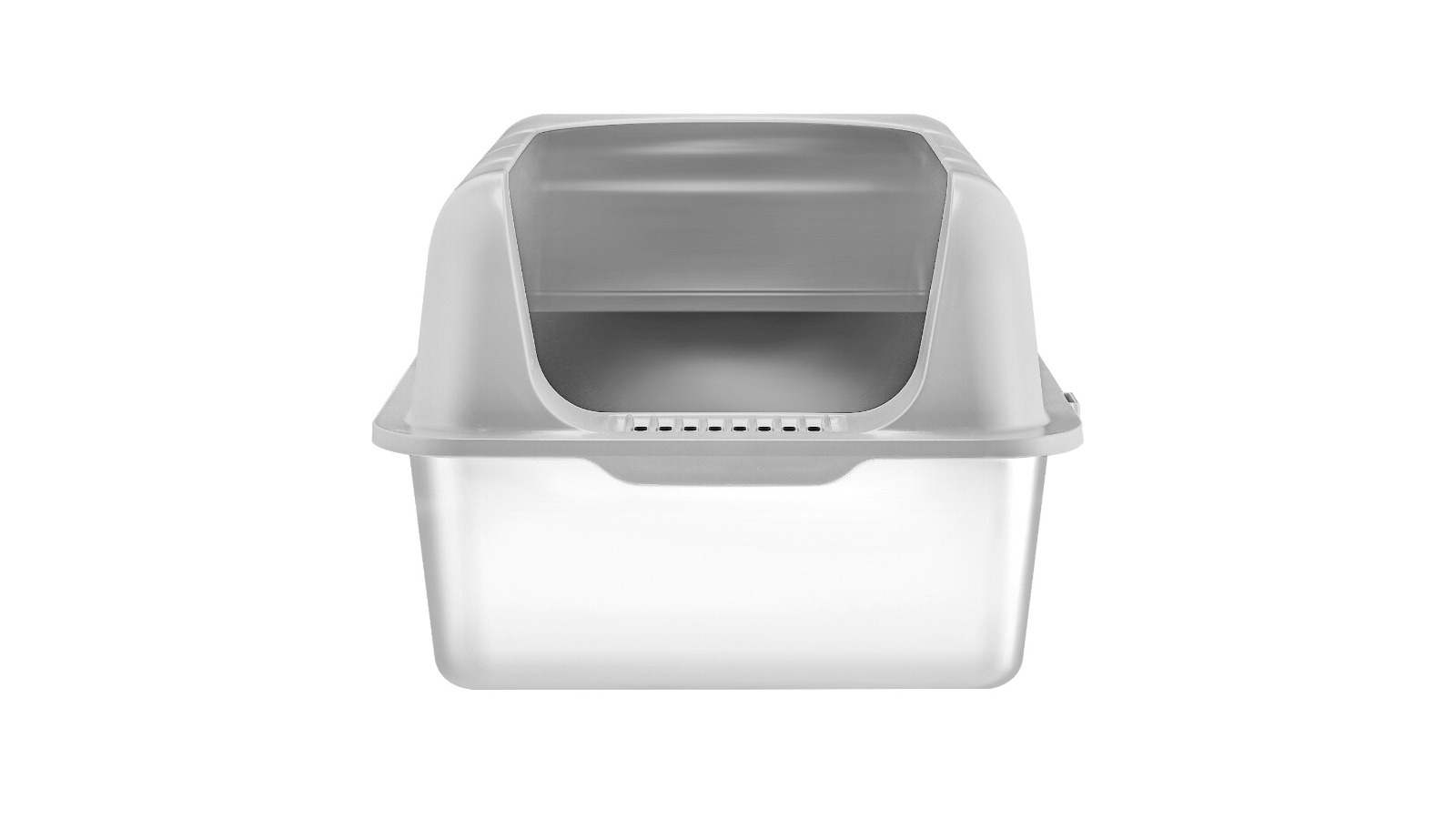 YS Deep Stainless Steel Cat Litter Box - 15.2cm
