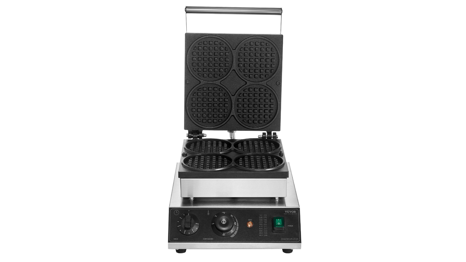 YS Commercial 4 Piece Waffle Maker